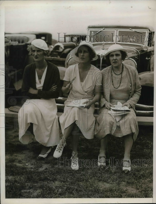 1932 NY society Mrs WT Hazard,Mrs CG Moeler & Mrs N Whitehouse-Historic Images
