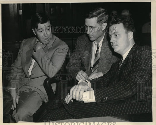 1938 Robert Gardner,Fred Nile Shirley,Valean Neil Ross With Attorney-Historic Images