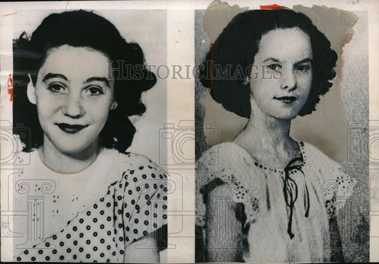 1949 Joan Glessner & Rose Sharon Kennedy W Virginia - Historic Images