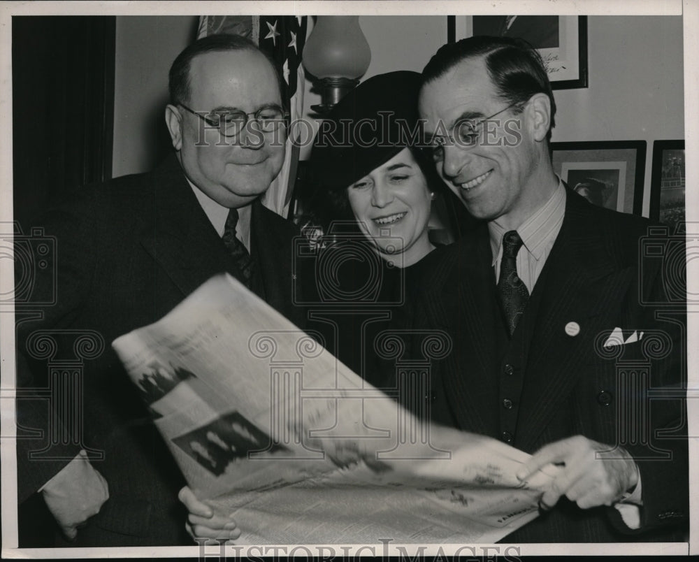 1940 Verne Marshall Iowa Publisher & Mrs Marshall - Historic Images