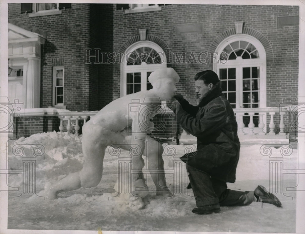 1937 Press Photo Dartmouth Winter Carnival at Hanover new Hampshire - Historic Images