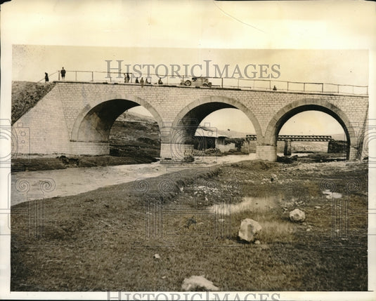 1938 Italian Bridge Over Baressa River Between Addis Ababa & Asmara - Historic Images