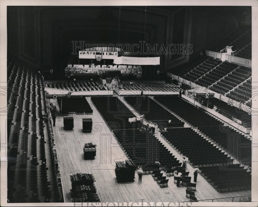 1936 Press Photo Convention hall in Philadelphia, Pa for Democratic Natl Conv. - Historic Images