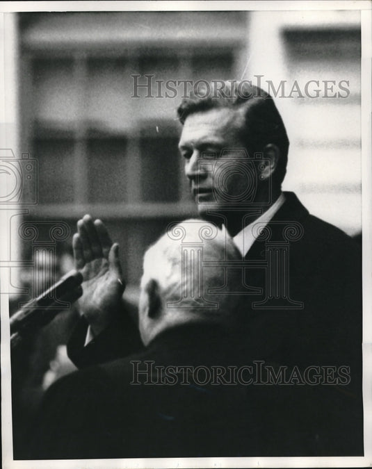 1970 Press Photo NYC Mayor John Lindsey takes oath of office 2nd time - Historic Images