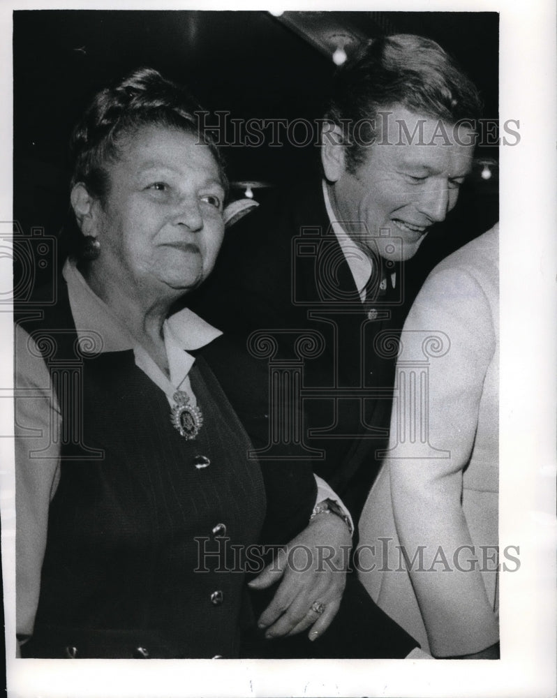 1970 NYC Mayor John Lindsey &amp; election official Ann Ballinger - Historic Images