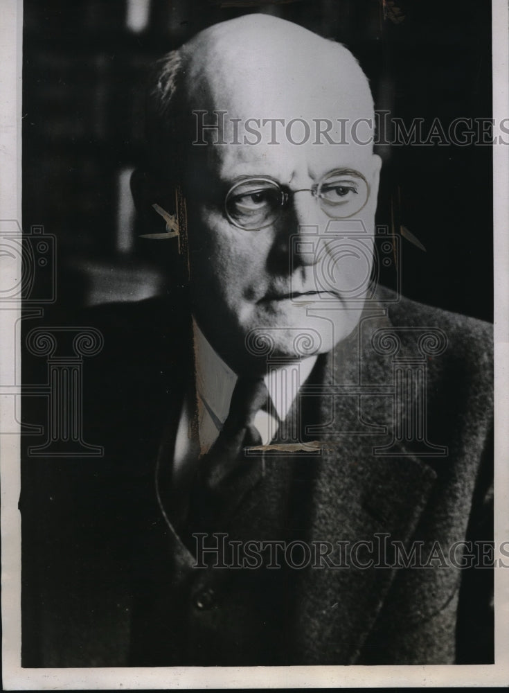 1934 Press Photo Dean Eugene A. Gilmore President of Law at Iowa University - Historic Images