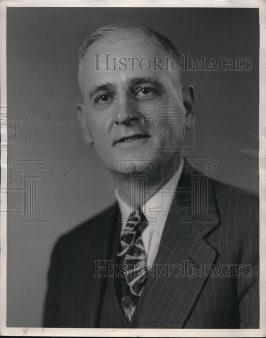 1949 Press Photo John R. Gaut, Manager of Operations for American Steel and Wire - Historic Images
