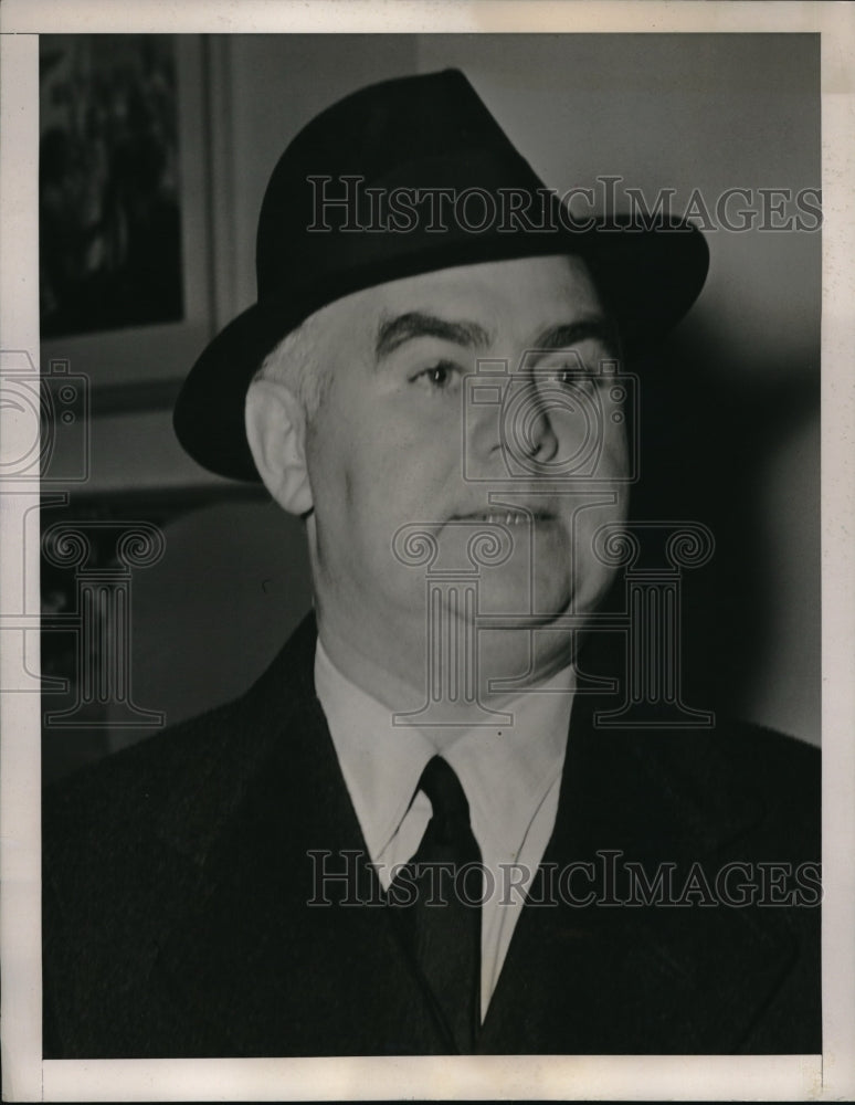 1940 Press Photo William Hillman, European head of Collier&#39;s magazine - Historic Images