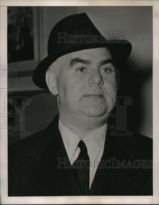 1940 Press Photo William Hillman, European head of Collier's magazine - Historic Images