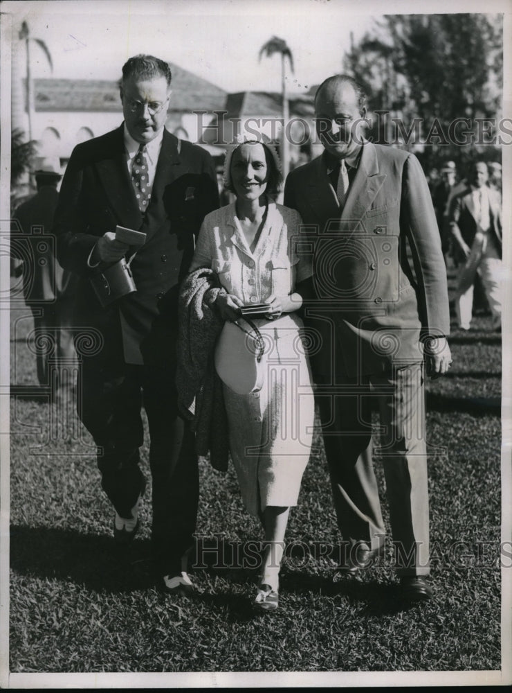 1936 Hileah Park, Fla. George Singer, Mr &amp; Mrs John Rutherford-Historic Images