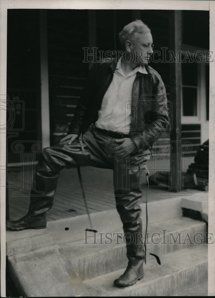 1936 Press Photo Kansas Governor, Alfred Landon in Colorado for campaign - Historic Images