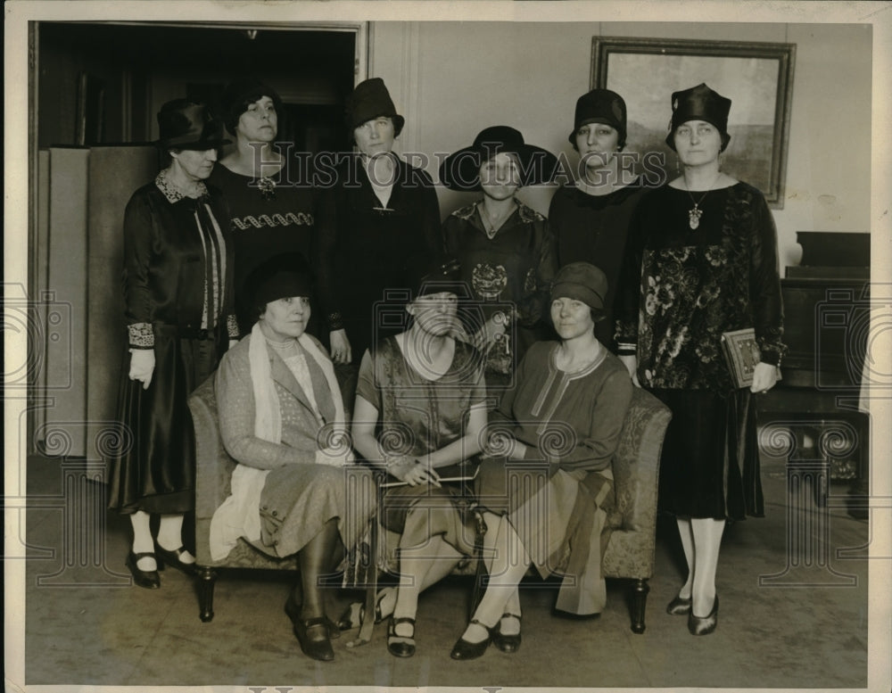 1927 Press Photo Socialites Mrs. Alexander Tison, Mrs. WIllis Mitchell - Historic Images