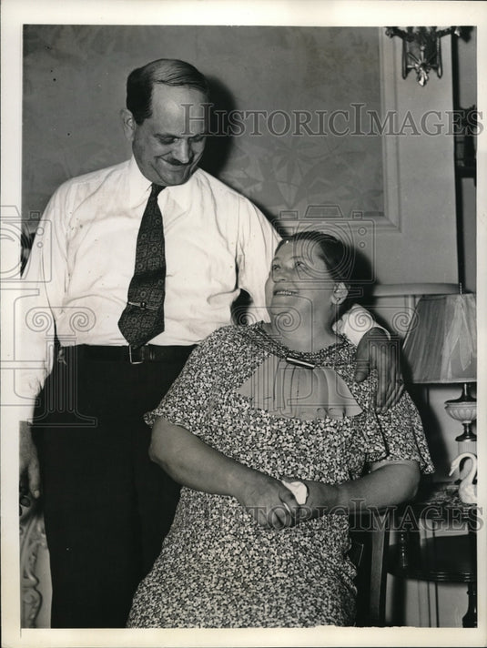 1936 Mrs. Gizella Kopp with Husband, Wins English Derby - Historic Images
