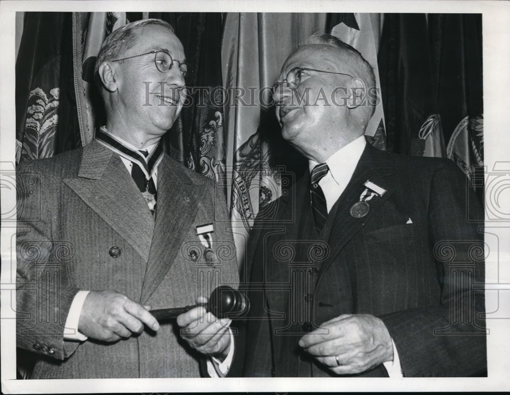 1946 Press Photo Allen L. Oliver, Smith L. Multer, Heads of Sons of Revolution - Historic Images