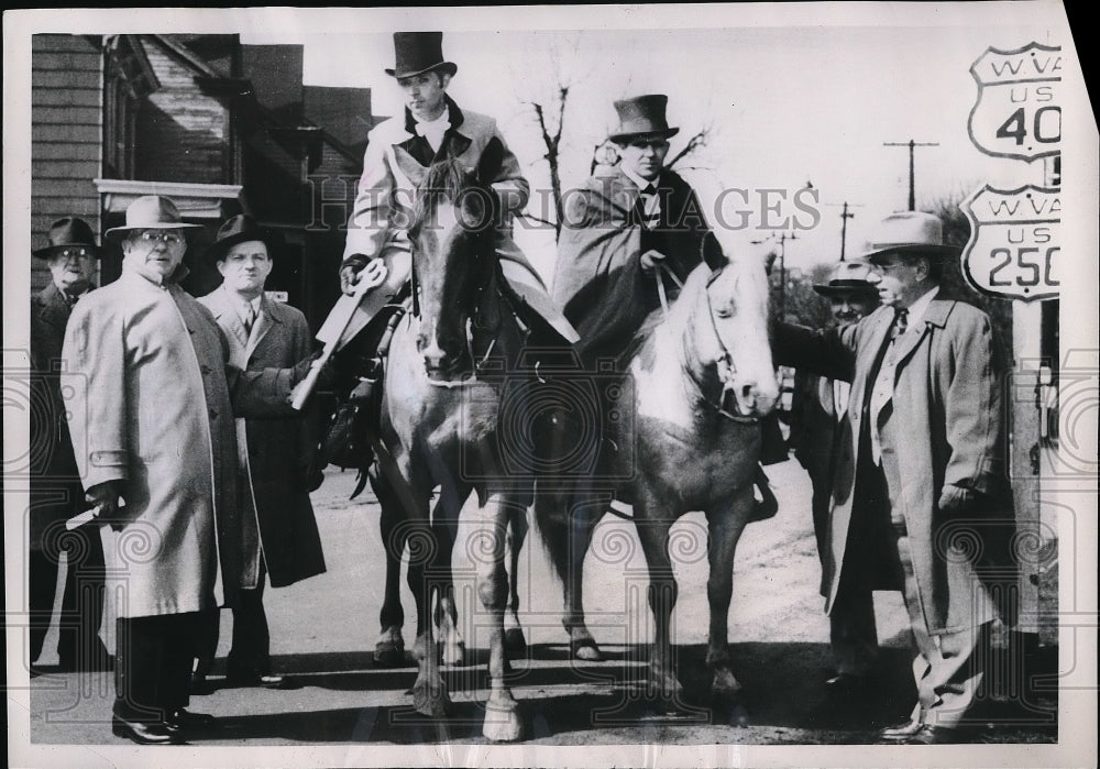 1953 Press Photo Wheeling, Ohio G Murphy, businessman,D Strausbaugh,C Schnuck-Historic Images