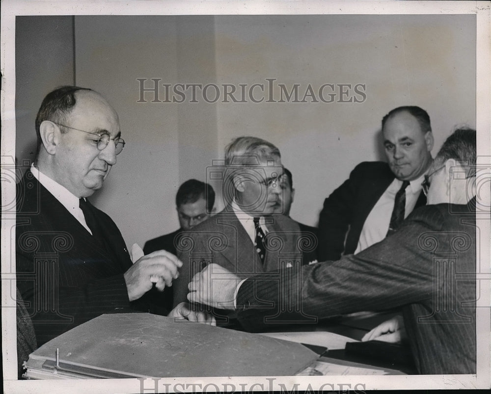 1939 Press Photo Kansas City, Mo. Otto Higgins, Matt Murray &amp; US Marshall Mosby - Historic Images