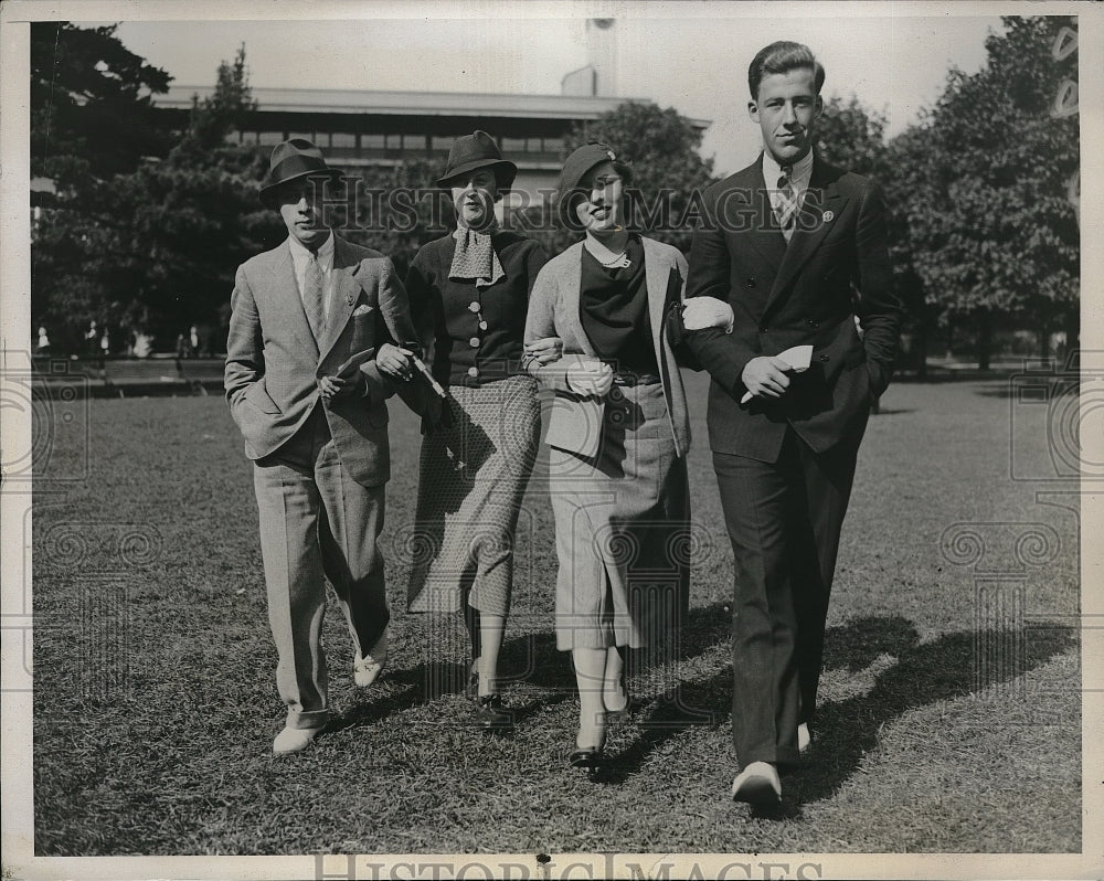 1933 Jorge Andre Jr., Ellen French, Alice Andre, Bayard Walker, Race-Historic Images