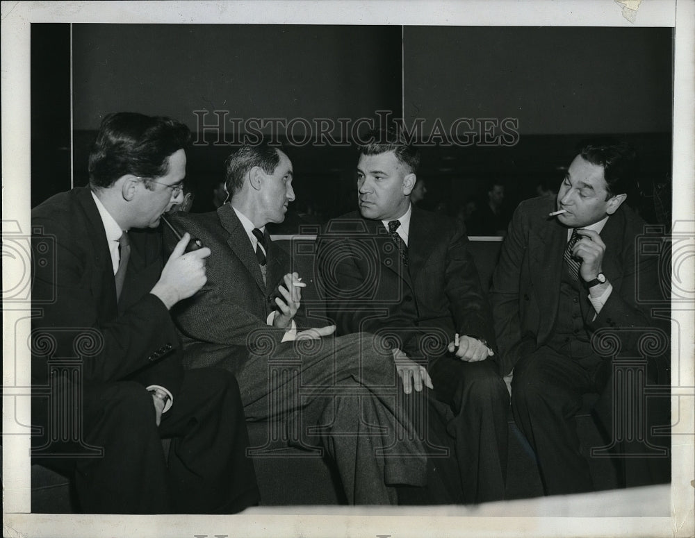 1949 Press Photo Lake Sucess, NY UN security council, TF Power, Tsarapkin, Ross,-Historic Images