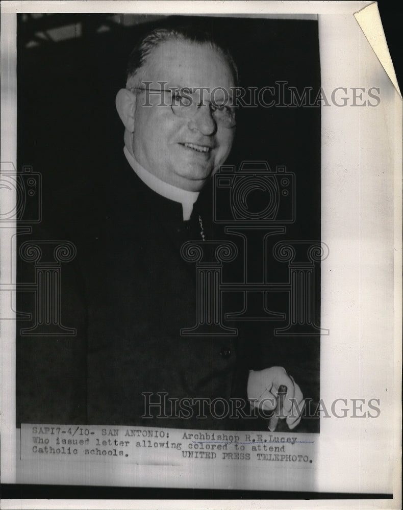 1954 Press Photo Archbishop R. E. Lucey - neb48430 - Historic Images