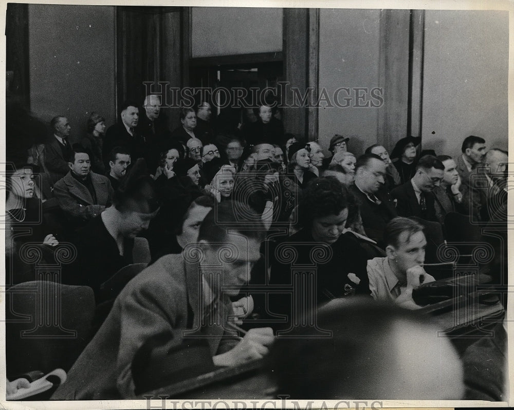 1938 Press Photo Spectators at trial of Paul Wright - neb48588 - Historic Images