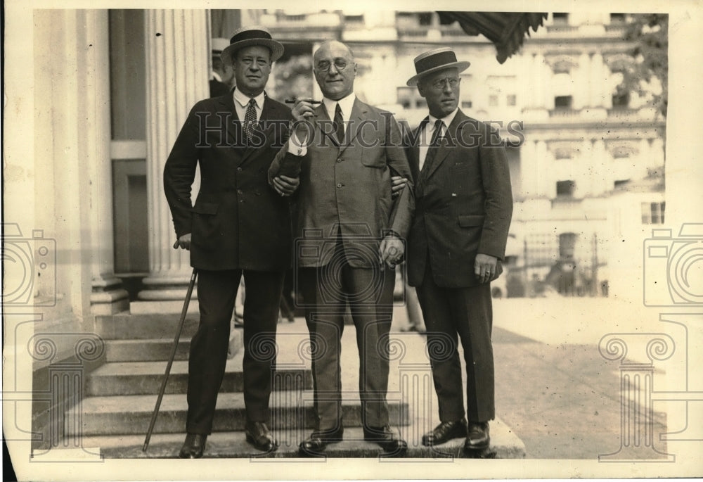 1922 Press Photo Natl Council of Salesmen,Tim Healy,Am Loeb &amp; Leon S Fox - Historic Images