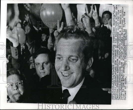 1969 Press Photo City Councilman Maurice "Moon" Landrieu nomination Mayor - Historic Images