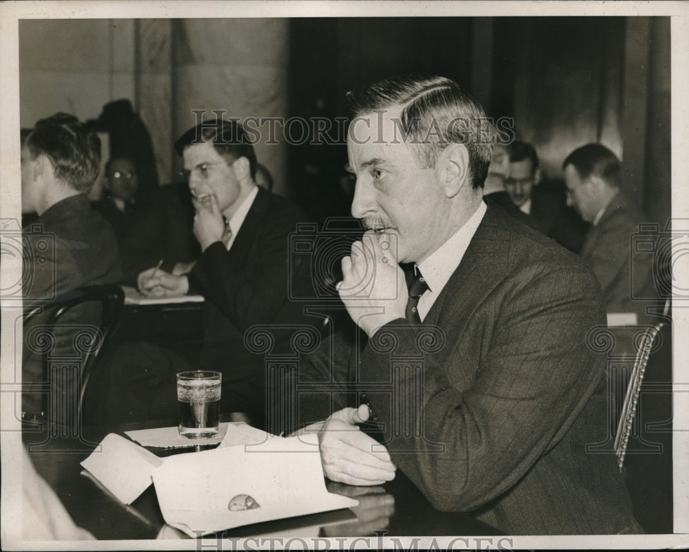 1938 Press Photo Chase National Bank Chairman Winthrop Aldrich Testifies - Historic Images