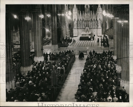 1939 Press Photo St Patrick's Cathedral in NYC & requiem high mass - neb49066 - Historic Images