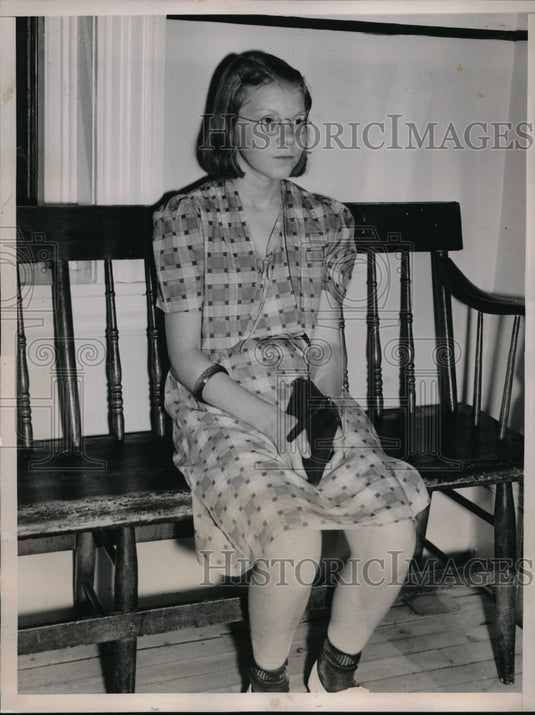 1938 Press Photo Virginia Moore, witness in trial of Sheriff Francis Carroll - Historic Images