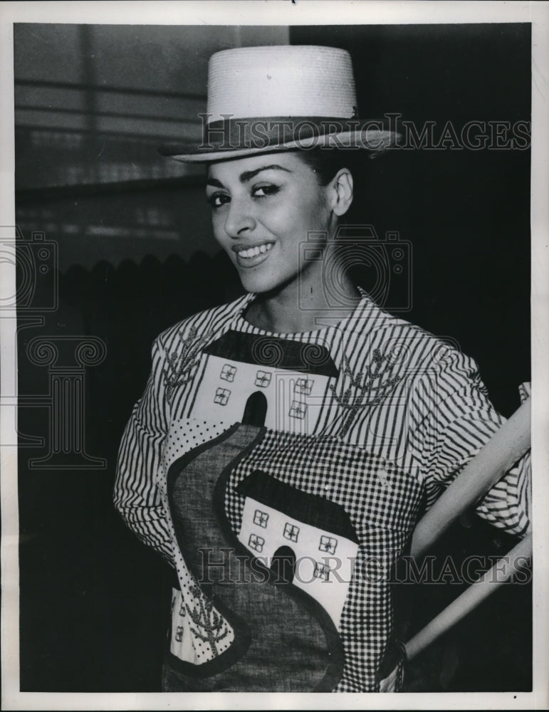 1958 Rome, Italy actress Maria Giordano-Historic Images