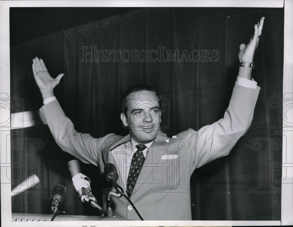 1956 Tennessee Gov Frank Clement Holds News Conference  - Historic Images