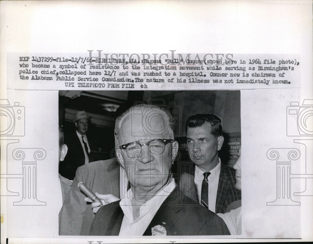 1966 Press Photo Birmingham, Ala, Eugene Conner, Public Service Comm. - Historic Images