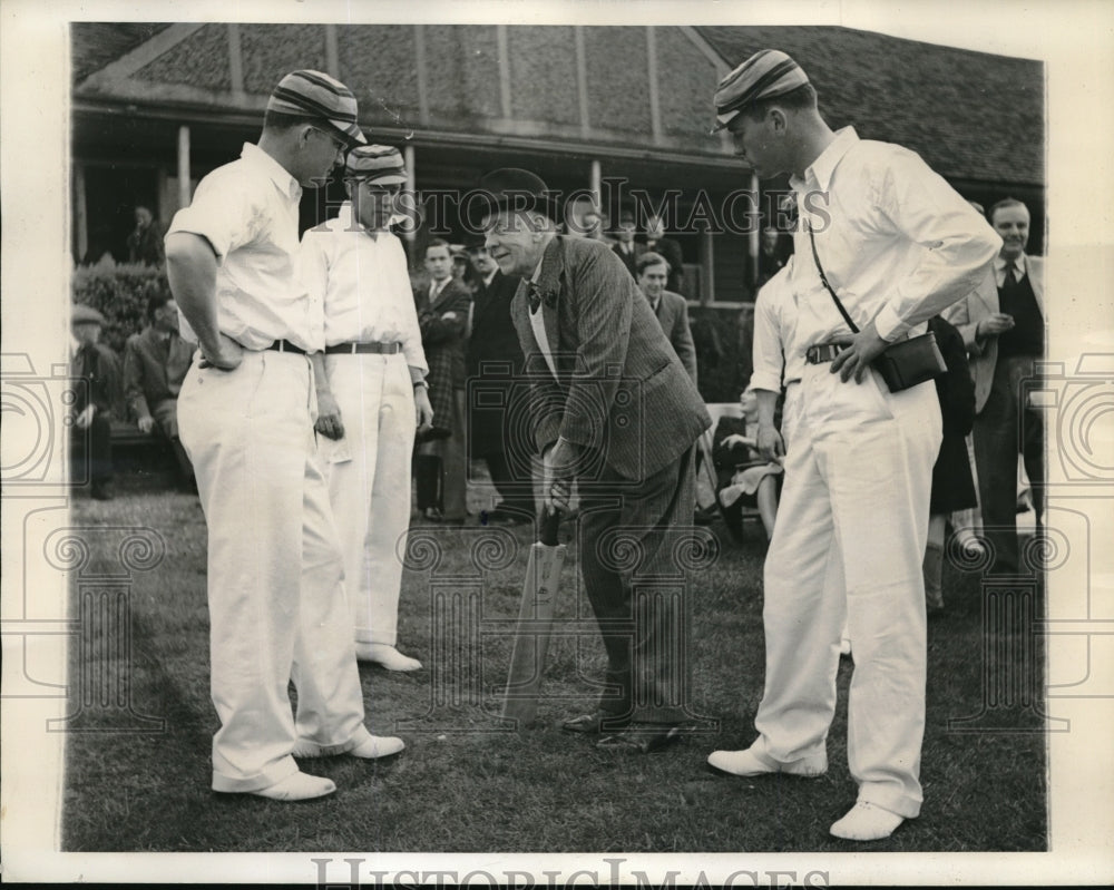 Press Photo London, England,N Leveson-Gower, J Sharpe, J O&#39;Connell at cricket-Historic Images