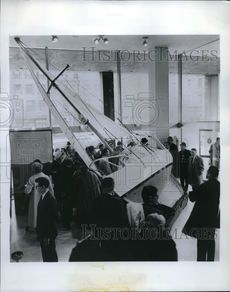 1967 Press Photo Smalles sailboat Us Plywood Exhibit - neb50234 - Historic Images