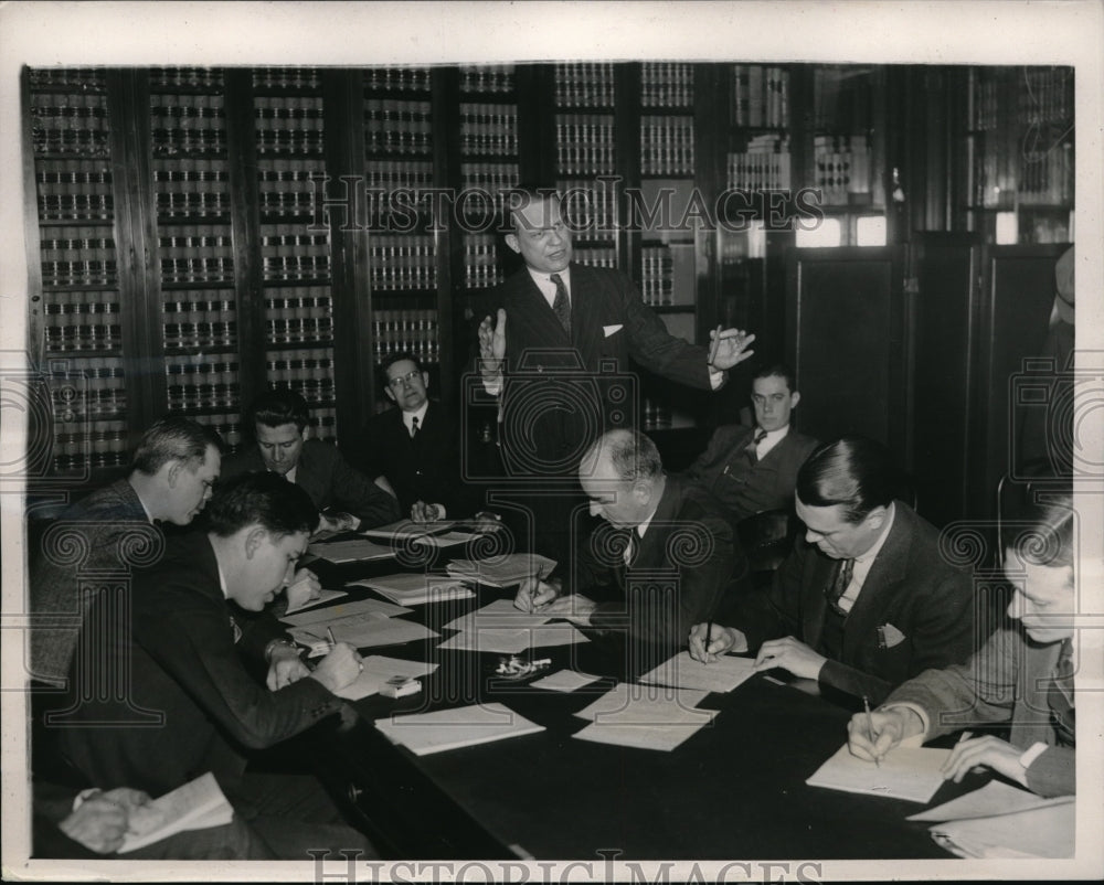 1939 Press Photo Rep. Martin Dies Appears Before Senate Sub-Committee - Historic Images