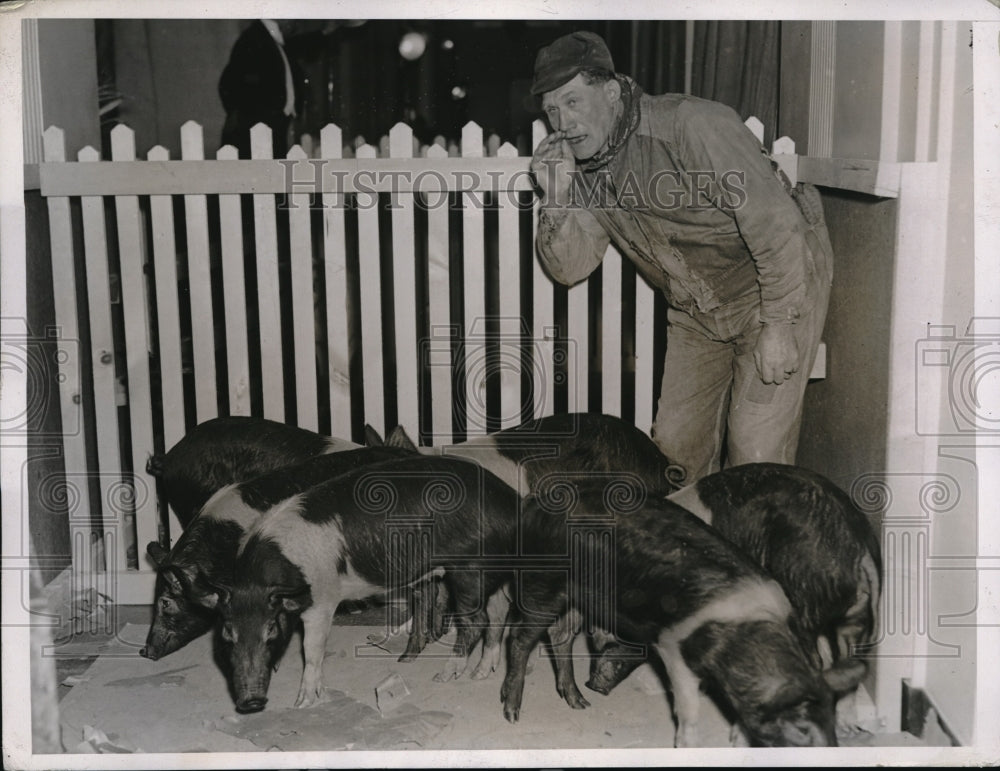 1937 Tom Bevington Champion Hog Caller of Chardon, Ohio - Historic Images