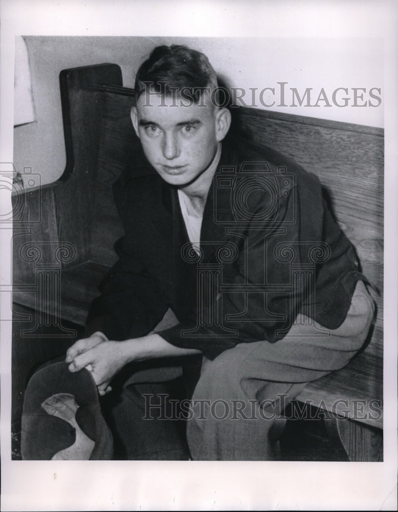 1954 Press Photo Bobby Marsh Confessed to Stabbing Mrs. Bessie Butler in Jackson-Historic Images