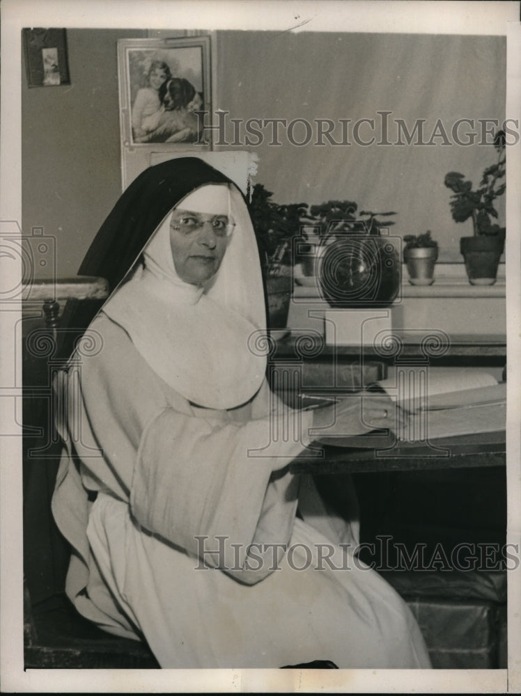 1940 Press Photo Sister Michelina, who will become next Postmistress of New York-Historic Images