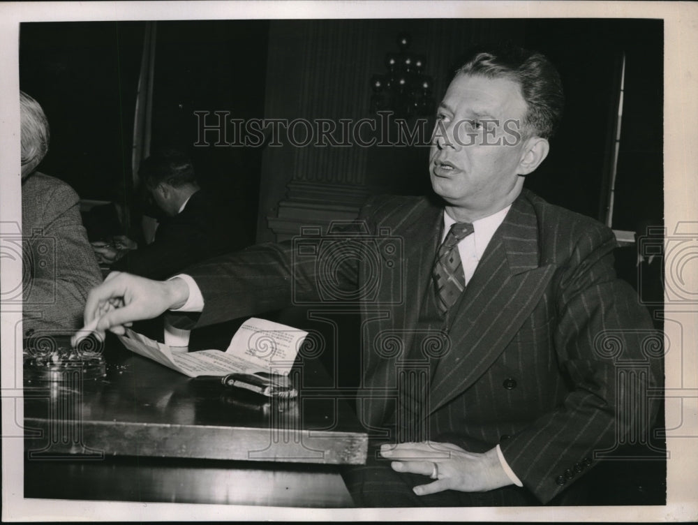 1939 Press Photo Wash.D.C. Maurice L Malkin, US Communist Party-Historic Images