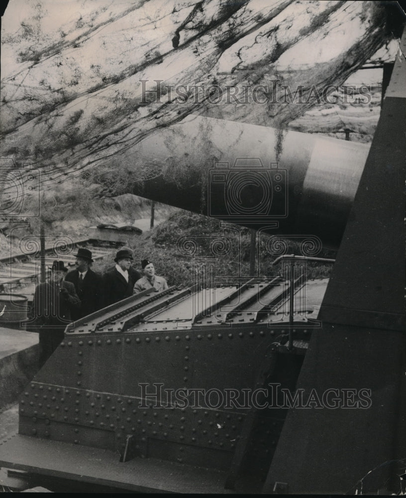 1942 Senator Myburgh Pocock Acutt Visit Cross Channel Guns - Historic Images