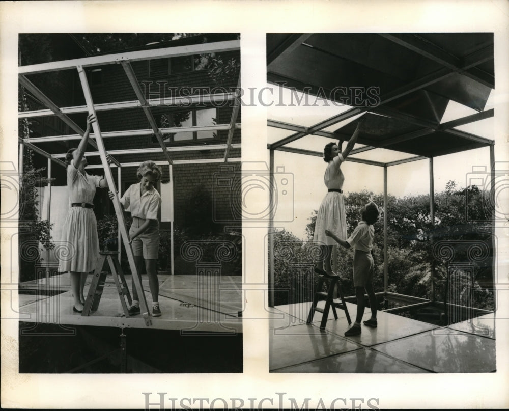 1960 Press Photo Aluminum Co. of America tents by John Mathias - neb51511 - Historic Images