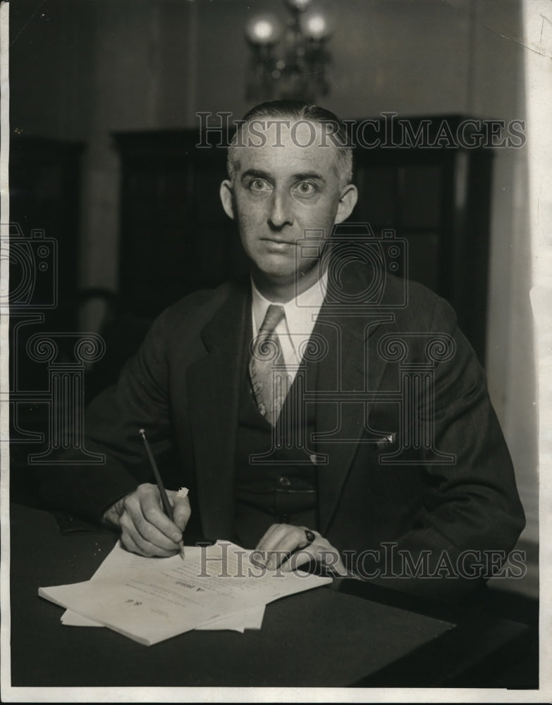 1930 Press Photo Frank Bonner, Federal Power Commission in D.C. - neb51708 - Historic Images