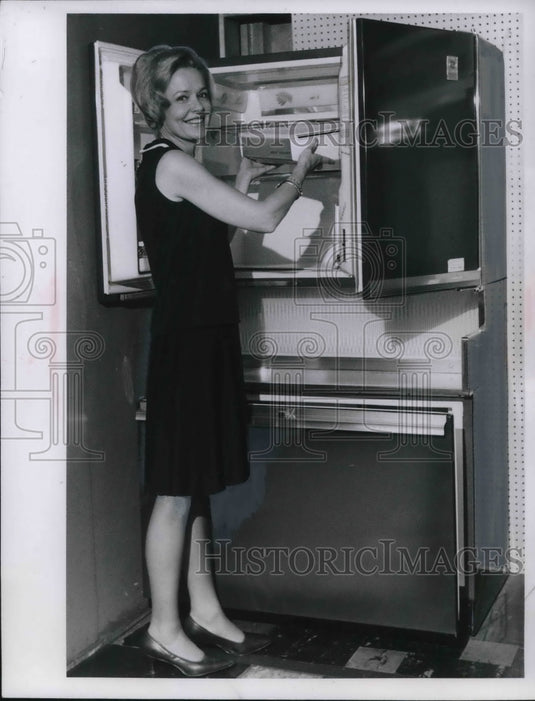 1966 Ann Ryan Prepares Dinner At Home  - Historic Images