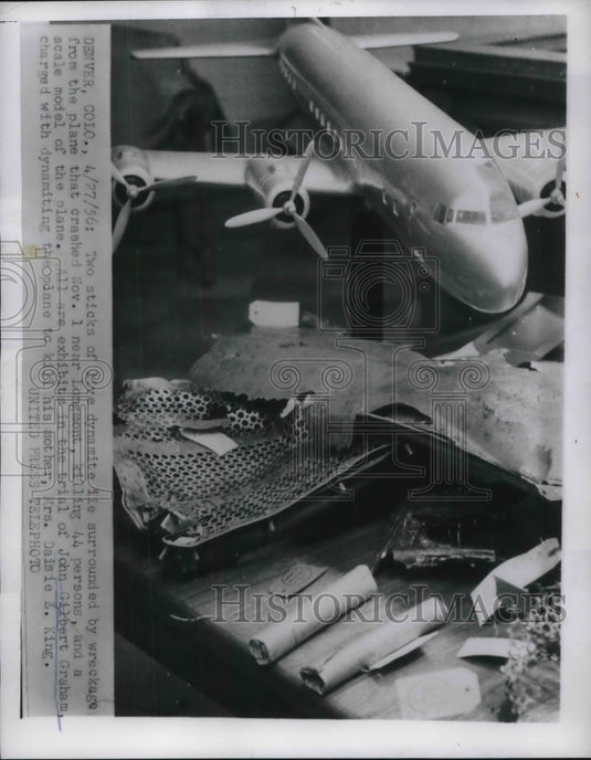 1956 Press Photo Denver, Colo. Exhibits at John G Graham trial - Historic Images