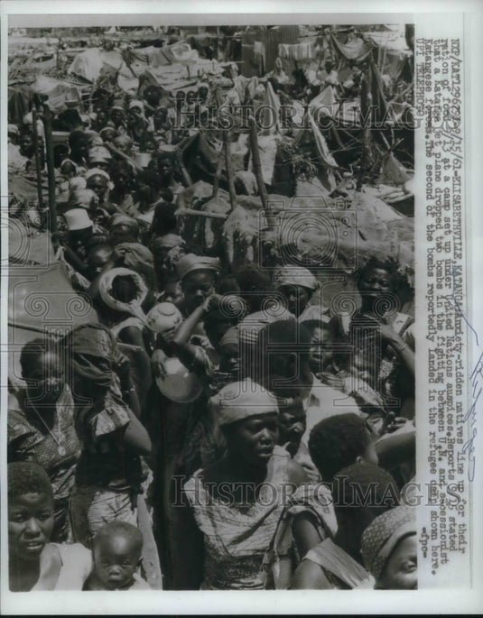 1961 Press Photo Katanga Refugees - neb52343 - Historic Images