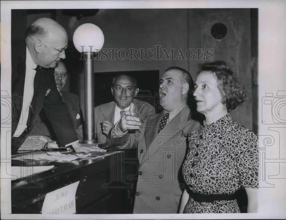 1944 Dmitri Onofrei &amp; Judge Harry Beam With Amanda Spielman - Historic Images