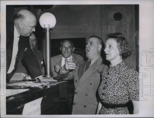 1944 Dmitri Onofrei & Judge Harry Beam With Amanda Spielman - Historic Images
