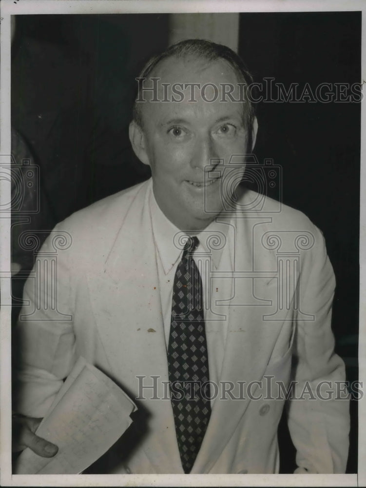 1937 Press Photo Senator Hugo Black, Democrat of Ala. in Wash.D.C. - Historic Images