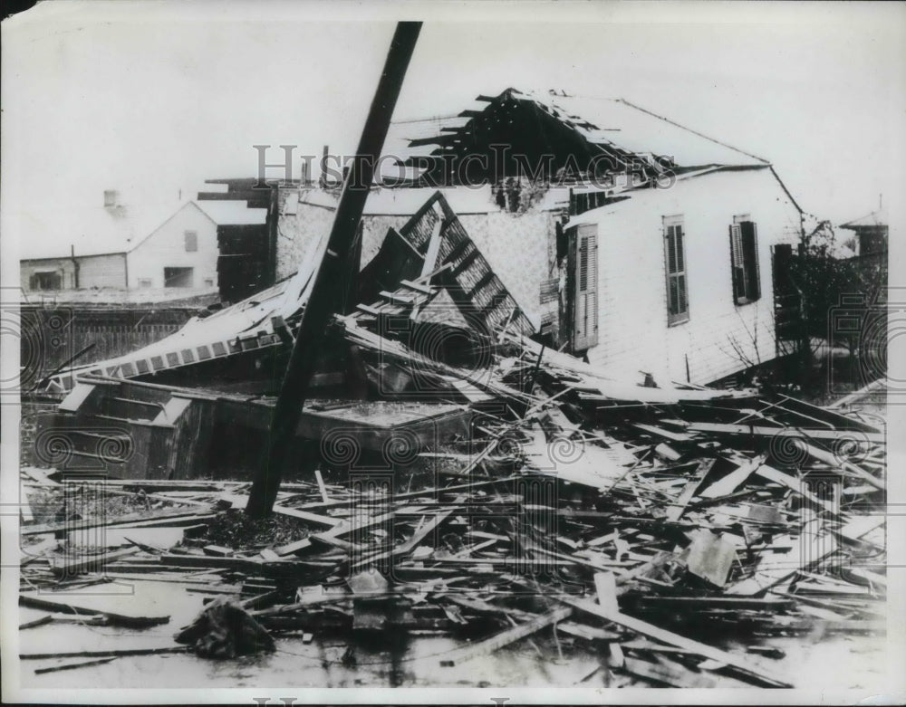 1934 Wrecked Home from a Tornado in New Orleans - Historic Images