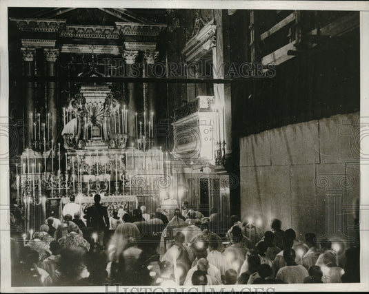 1933 Press Photo Easter ceremonies at St Peter's basilica in Rome - Historic Images
